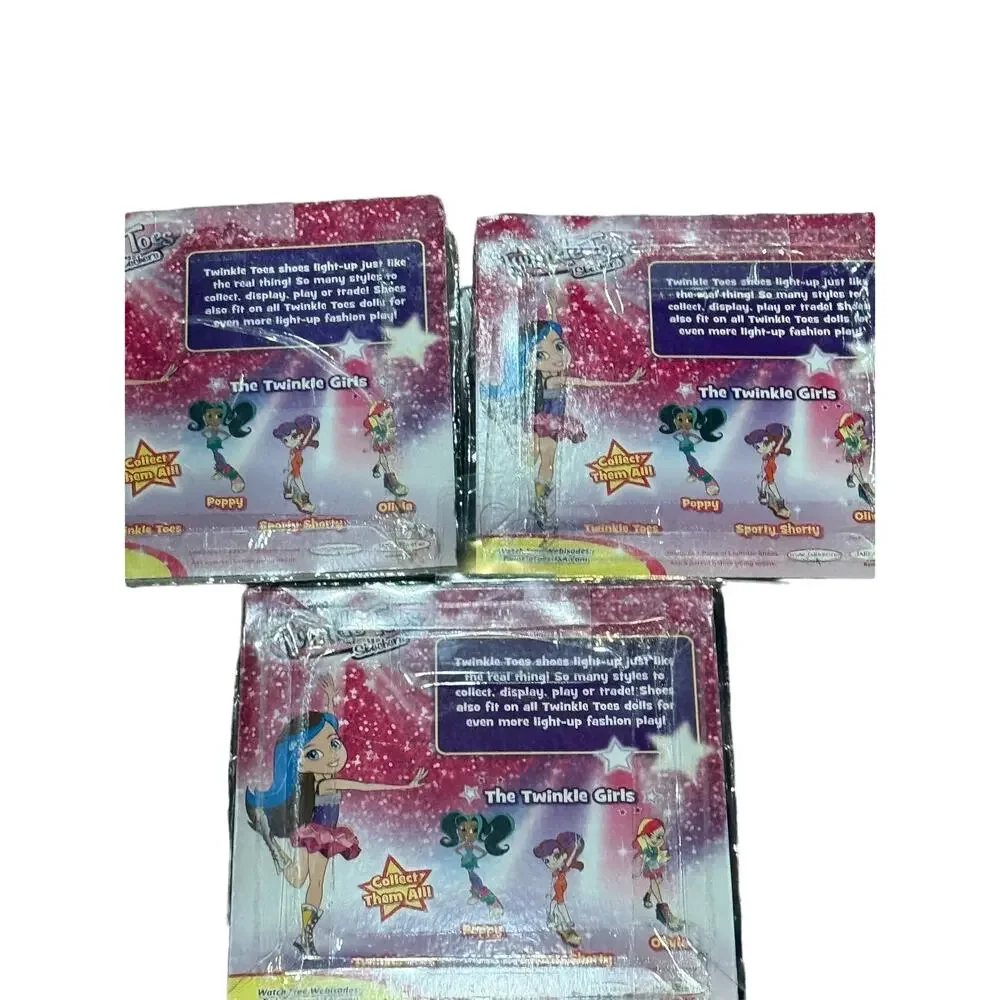 Skechers Twinkle Toes Dolls Shoe Packs - Set of 3 NIB Collectible & Light-Up